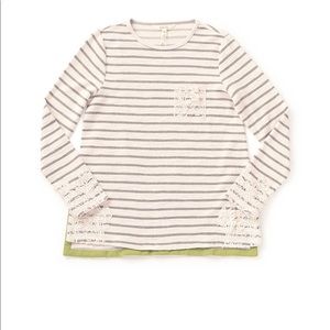 Matilda Jane striped shirt with lace